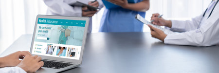 Health insurance web site brisk registration system for easy form filling