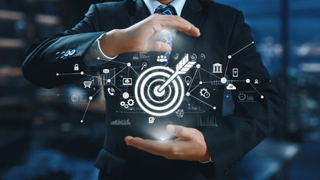 Target audience analysis, customer segmentation, personalized marketing, audience targeting strategies, and marketing efficiency improvement through smart customer profiling. Elideの写真素材