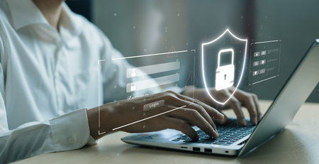 Business person explore the core of cyber security. Delve into cyber protection methods, cyber threats, and bolster cyber security stance. Essential for navigating the cyber security age FaaSの写真素材