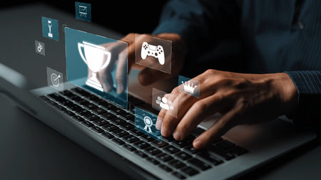 Achievement and success concept representing goal accomplishment, motivation, performance, competition, and excellence in business and personal growth Marrowの写真素材