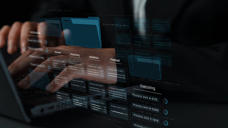 Task management workflow dashboard visualizing to-do lists, ongoing tasks, review status, and...