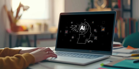 Generative AI virtual assistant tools for prompt engineer and user for ease of engage artificial intelligence AI technology help people to work with generative AI functions by prompting the AI briskの素材