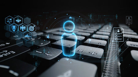 Digital recruitment and online hiring, virtual headhunting, smart recruitment platforms, talent...