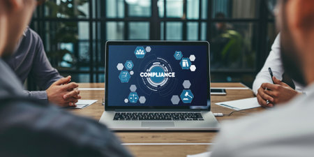Compliance system for brisk online corporate business to meet quality standardの素材