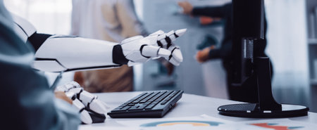 Business teams unite around AI analytics, assessing research data to craft a strategic vision and...