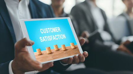 Customer satisfaction and evaluation analysis on brisk software computer for marketing strategy planningの素材