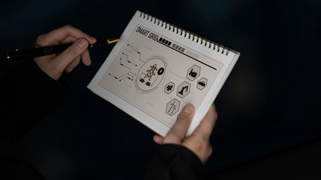 Smart grid system integrating renewable energy sources, energy storage, smart inverters, and demand...