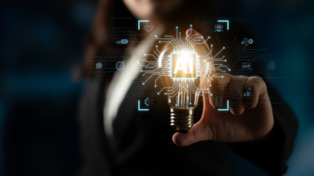 An AI platform for business integration. Central processor powers automated processes like contract...