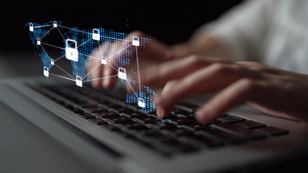 Cyber security protection and cyber security strategies against cyber threats, system hacks, digital...