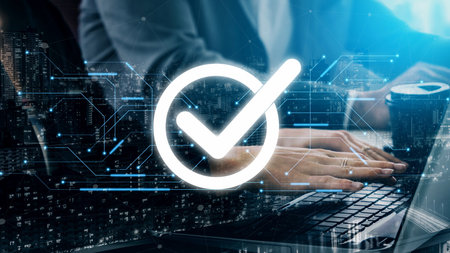 Quality assurance, product quality control, compliance verification, QA and QC systems, and product excellence achieved through structured quality assurance processes.の写真素材