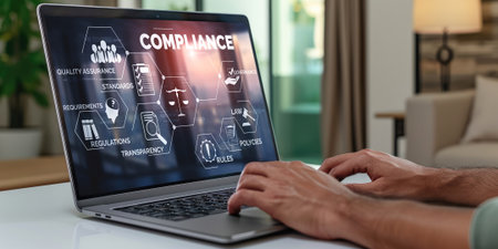 Compliance system for brisk online corporate business to meet quality standardの素材