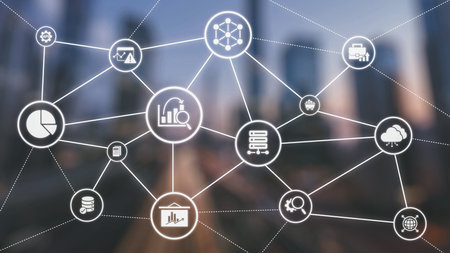 Data analytics and big data strategy for real-time analytics, predictive data modeling, business intelligence analytics, and data-driven decision-making in modern digital businesses.の写真素材