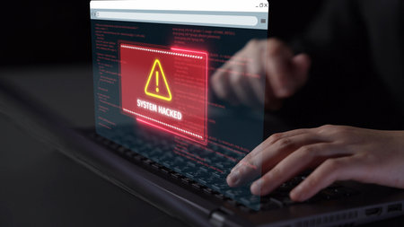 Cybersecurity defense and system protection from hackers, secure digital systems, cyberattack prevention, IT security solutions, and risk mitigation for safe digital operations.の写真素材