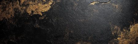 This elegant abstract background features a captivating contrast of black and gold textures, creating a luxurious and artistic design ideal for various projects.の素材