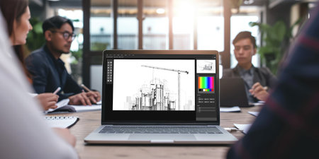 Architectural design brisk software application for architect business and professional designerの素材