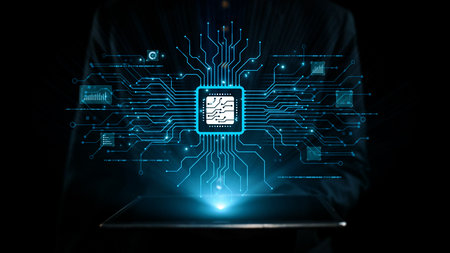 Explore the intersection of innovation and technology through a stunning visual of a circuit board...