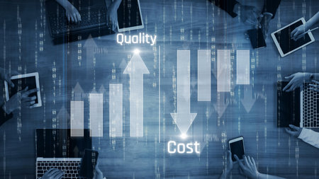 Increase quality and reduce cost represent quality, cost, and performance optimization for business...