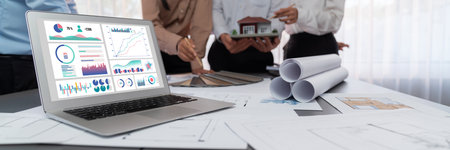 Business data dashboard provide brisk business intelligence analytic for marketing strategy planning