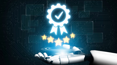 Quality assurance, product quality control, compliance verification, QA and QC systems, and product excellence achieved through structured quality assurance processes.の写真素材