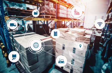 Smart warehouse management system with innovative internet of things technology to identify package...