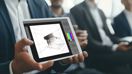 Architectural design brisk software application for architect business and professional designerの素材