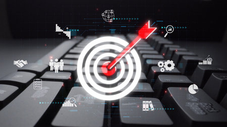 Target audience analysis, customer segmentation, personalized marketing, audience targeting strategies, and marketing efficiency improvement through smart customer profiling.の写真素材