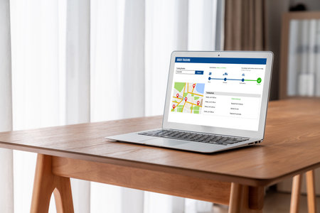 Delivery tracking system for e-commerce and modish online business to timely goods transportation...