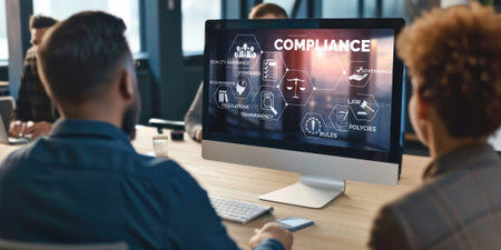 Compliance system for brisk online corporate business to meet quality standardの素材