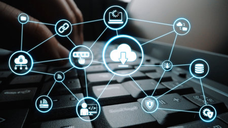 Cloud computing, cloud strategy, and cloud technology transforming digital infrastructure with...