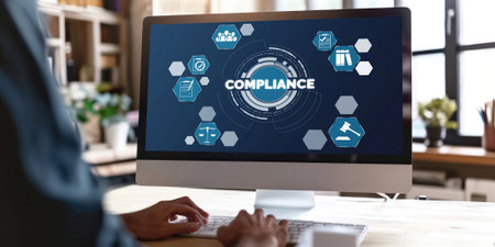 Compliance system for brisk online corporate business to meet quality standardの素材