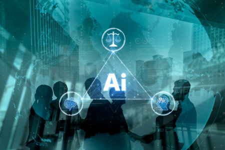 AI Assistant Brain Processor with LLM Technology, Big Data, Machine Learning, Generative AI for Business Support, Future Agentic AI Technology and Artificial Intelligence Prompt Engineering. Splineの写真素材