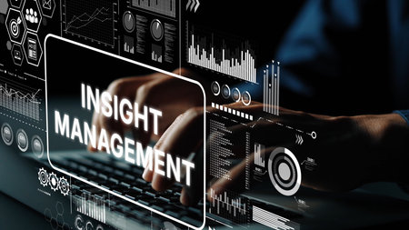 Modern Business Analytics with Insight Management Concept for Data-Driven Decision Making and Organizational Growth. Asymptotic smart data analytic.の写真素材