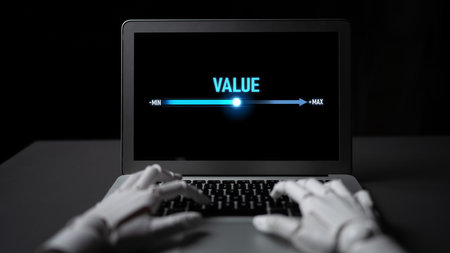 AI-driven calibration to track and optimize key value indicators across performance rangeの写真素材