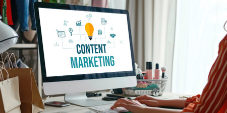 Content marketing for brisk online business and e-commerce marketing strategyの素材