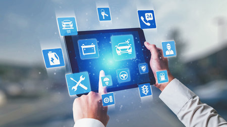 Car service and insurance provide vehicle maintenance, car insurance coverage claim app, and safety....