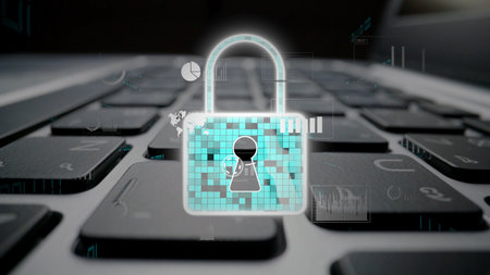 Cyber security protection and cyber security strategies against cyber threats, system hacks, digital breaches, network attacks, and safeguarding data with strong cyber security infrastructure. Thunkの写真素材