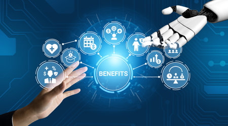 Artificial intelligence enhances ESOP structure and financial network to support employee ownership and growth Parseの写真素材