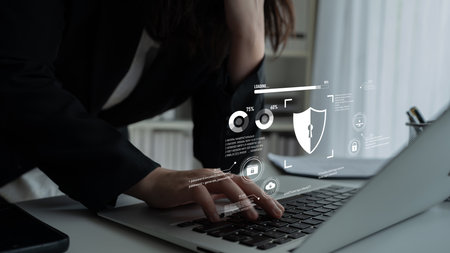 Cyber security protects against breaches, hacks, and network attacks using strong infrastructure and proactive digital defense strategies.の写真素材