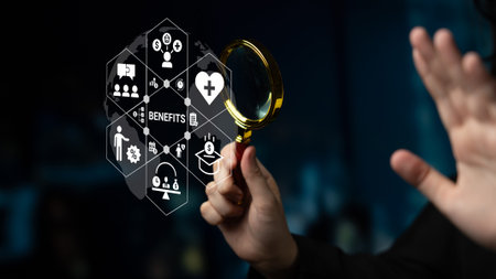 Employee benefits program enhances workplace productivity, engagement, and employee satisfaction Parseの写真素材