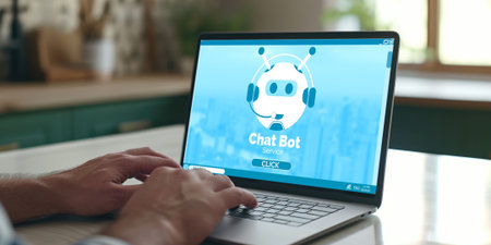 Chatbot software application for brisk online business that automatically reply to customer questionsの素材