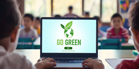 Green business transformation for brisk corporate business to thank green marketing strategyの素材