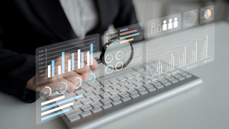 Modern dashboard interface showing performance metrics, data charts, and trend analysis for product...