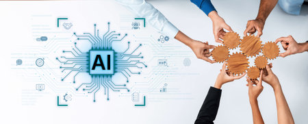 An AI platform for business integration. Central processor powers automated processes like contract...