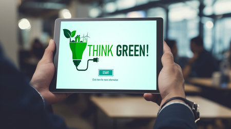 Green business transformation for brisk corporate business to thank green marketing strategyの素材