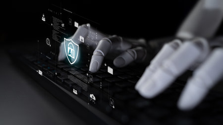 AI assists in building intelligent cybersecurity systems that automate threat detection, monitor network activity, and strengthen digital protection across secure infrastructures. Parseの写真素材