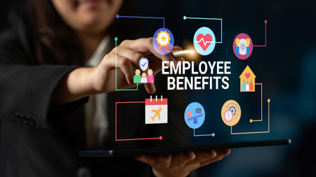 Employee benefits program supports corporate wellness, work-life balance, and employee satisfaction Parseの写真素材