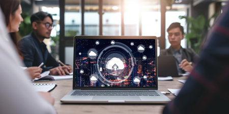 Cloud computing software for brisk remote work and personal data storageの素材