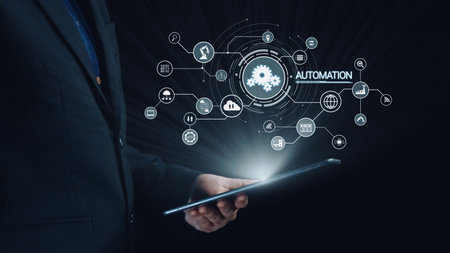 Modern automation drives workflow efficiency by connecting systems, people, and data. With intelligent automation, businesses unlock potential through seamless integration and automation tools. Elideの写真素材