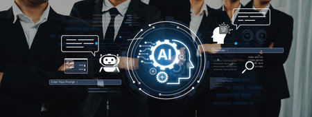 A user interface for a generative AI application. The platform allows users to enter prompts, engage...