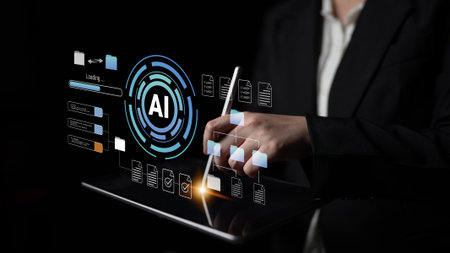 AI data management system streamlines digital file organization, automates data processing, and enhances workflow efficiency for intelligent information management. Parseの写真素材